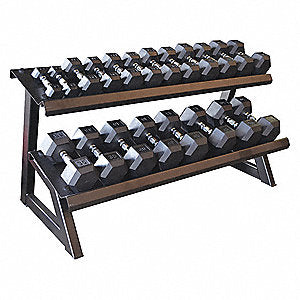 Tier Hex Dumbbell Rack, 59" L x 28-5/32" W x 30" H